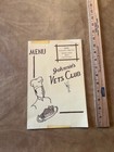 Johnnie s Vets Club Vintage Restaurant Table Menu Diner Des Moines Iowa