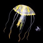 Large Yellow Glowing Effect Artificial Jellyfish For Aquarium Fish Tank Ornament