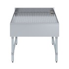 Amgood 36 In  X 22 In  Stainless Steel Underbar Drainboard 36x22 Bar Station