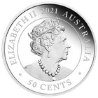 Dreaming Down Under Dingo 2021 1 2oz  9999 Silver Proof Coloured Coin