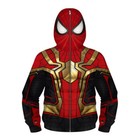 Kids Boys Superhero Hoodies Spiderman Iron Man Cosplay Coat Hooded Sweatshirt 
