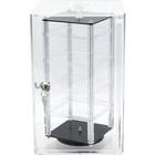 Locking Revolving Rotating Earrings Display Case Stand 32 2  Cards  13 3 4  High
