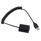 New Np-fw50 Dummy Battery Adapter Usb Cable For Sony A7 A7r2 A6500 A6400 A5100