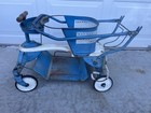 Vintage Taylor Tot Baby Stroller 1940s Blue Walker Scooter Buggy