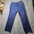 Vintage 70s 80s Pizzazz High Waisted Denim Jeans Size 38 Straight Leg Western   
