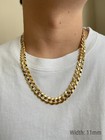 Cuban Curb Link Chain Necklace Men Women 3-11mm Solid 14k Real Gold 16 -30 