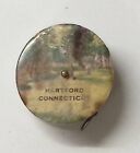 C1920 Hartford Connecticut Souvenir Tape Measure Romantic Scenic View S130