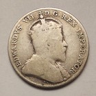 Canada 1908 Silver 10 Cent Canadian Coin King Edward Vii   925 Fine 