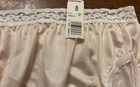 Vtg Maidenform Silky Shiny Hi Cut Brief Panties Ivory 90514 Sz 8 Nwt