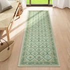  Moroccan Trellis Washable Runner Rug  2x6 Vintage Kitchen Runner Non Slip  