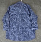 Maczoo Dress Shirt Mens Xxl Fibonacci All Over Blue Button Down Floral Italian