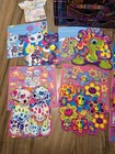 Vtg Lisa Frank Stationary Trinket Box W  Unused Contents Stickers Postcards Etc 