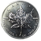 2013 Canada 1 Oz  9999 Fine Silver Maple Leaf  5 Coin     Brilliant Uncirculated