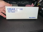Vintage Royal Collection Red Genuine Leather 2 Finger Cigar Case