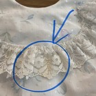 Vtg betty Oden White Lace Ruffle Floral Dress Girl   s Size 3