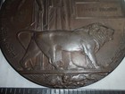Trischler Estate-wwi British Bronze Memorial Dead Mans Penny David Brown Named 