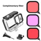 For Gopro Hero 13 12 11 10 9 Waterproof Case Protective Housing W  Lens Filters