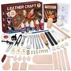 Leather Crafting Kit  Leather Working Tools And Supplies For Diy Craft Style A