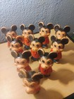 Vintage Mickey Mouse Plastic Toy Figure Walt Disney 1960   s 5 5    Lot Of 10 8error