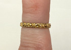 Bold Victorian Florentine Pattern Baby Ring - Size 1 25