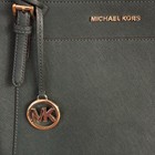 Michael Kors Ciara Large Top Zip Tote  Racing Green  Gold-tone Hardware  Euc