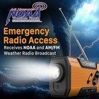 Emergency Solar Hand Crank Weather Radio 2000mah Power Bank Charger Flash Light
