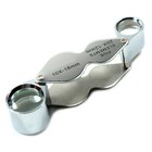 10x 18mm - 20x 12mm Jeweler  Loupe  Magnifier Magnifying Glass With Storage Case