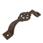 2 Star Handles Cast Iron Antique Style Rustic Barn Gate Drawer Pull Shed Door