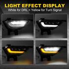 Led Fog Lights Bumper Amber Turn Signal Drl For 2021 2022 2023 Ford F150 W wire