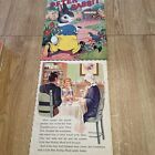 Vtg Little Red Riding Hood   Peter Rabbit Linen Childrens Book  Whitman 1945