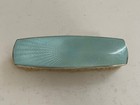 Antique Silver   Blue Guilloche Enamel Clothes   Clothing Brush