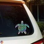 Hawaiian Tribal Honu Sea Turtle Vinyl Decal Sticker   Car Window Laptop  