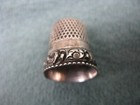 Marked Sterling Silver Size 8 Seven Panel  Decorated Thimble W  Anchor Hallmark