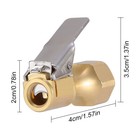 Tire Inflatable Straight Brass Open Flow Air Chuck Lock-on Clip 1 4  Npt Lot
