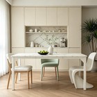 71  Long Large Industrial Dining Table For 6-8 People Dinner Kitchen Wood Metal