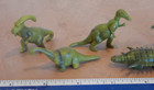 Lot Of 6 Original 1950s Nabisco Dionsaurs Marbled-green Cereal Premium Figures