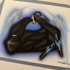 Will Redbird Tribal Native American Indian Original Gouache Painting