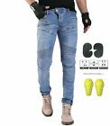 Motorcycle Riding Jeans Men Moto Protective Pants With Knee Hip Pads Anti Fall