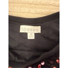 Btween Black Top And Wide-leg Set With Rose Gold Sequins Size 8