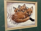 Wood Framed Fox Print