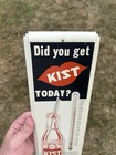 Original Kist Beverage Painted Metal Thermometer Sign