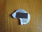 Basset Hound Pewter Magnet Sweet Face Rawcliffe 1994 Collectible 1 5  Free Ship