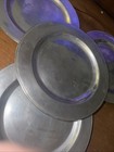 Set Of 4 Vintage Wilton Armetale Plough Tavern Dinner Plates 10 75  Rwp Pewter