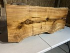 Rustic Butternut Coffee Table curly white Walnut Wood wormy Live Edge Table Wood