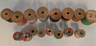 Lot Of 16 Vintage   Antique Wooden Thread Spools