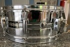 Vintage 5 5x14 Chrome Torodor 8 Lug Snare Drum Made In Japan Pearl Stencil Mij