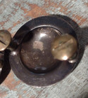 Vtg  Sterling Silver Engraved Conchos Set Of 2 Screwback Sss