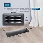 Fits 4x8 And 8x4 Duct Opening   Floor Register With Louvered Design By Handua   