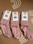 Lot 3 Pairs Little Stocking Co Size 4-6y Knee High Socks Pink Blush