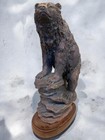Black Bear Ridge Rustic Bronze Style Statue Sculpture Figurine Cabin Lodge Decor